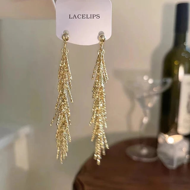 STERLING SILVER TASSEL EARRINGS