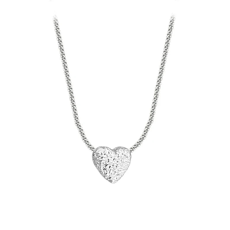 PURE STERLING SILVER HEART NECKLACE