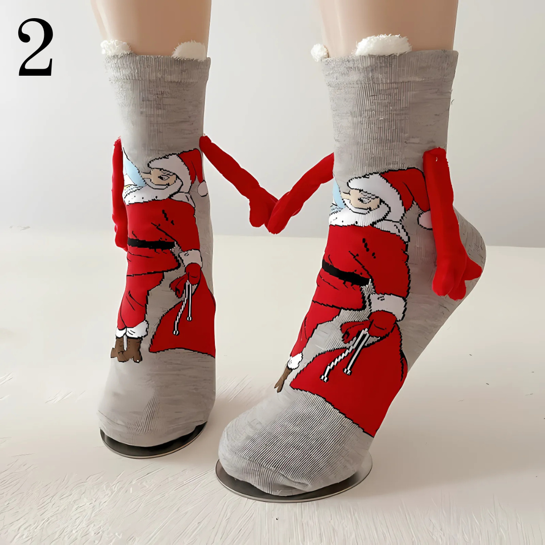 Festive Special! Hand Holding Christmas Socks