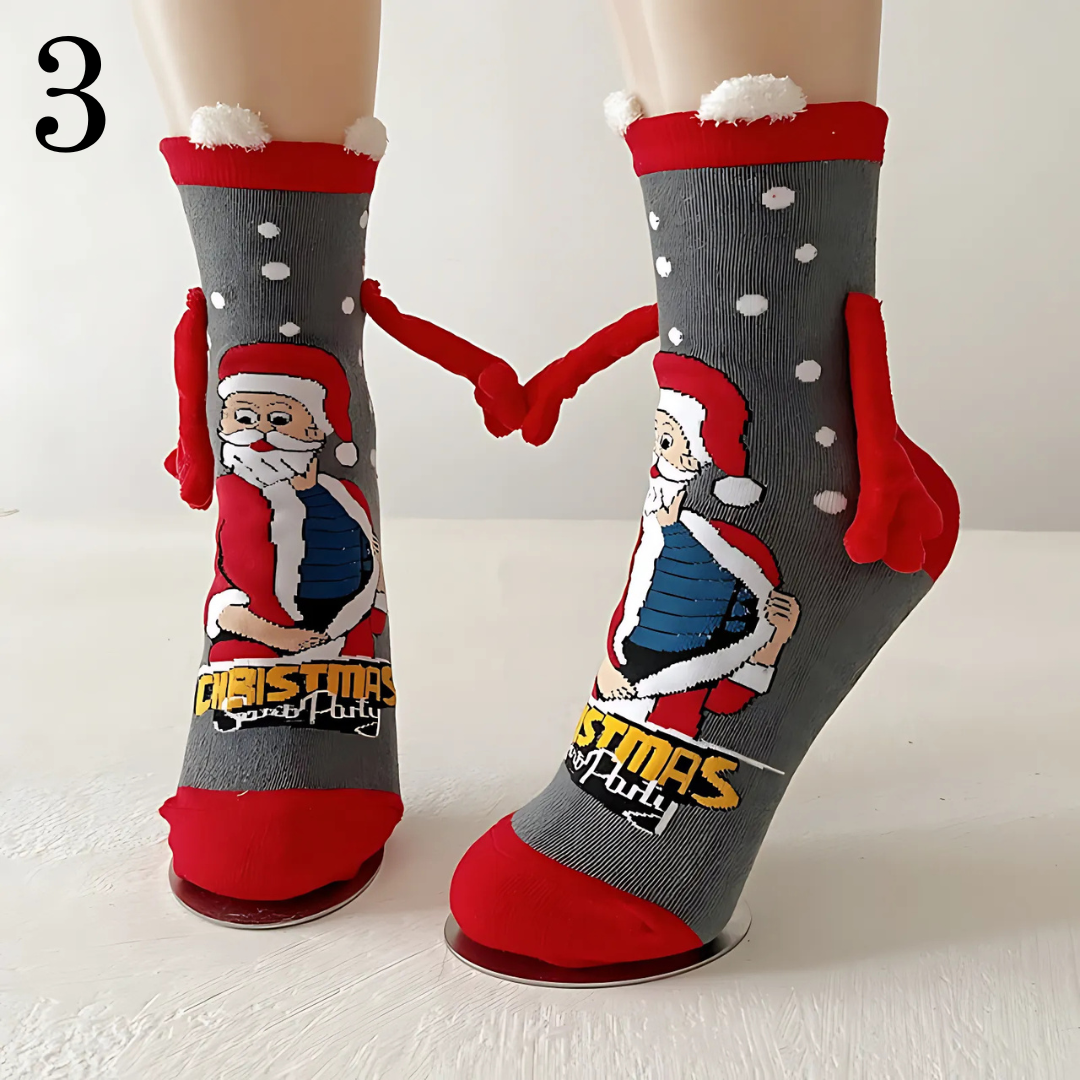 Festive Special! Hand Holding Christmas Socks