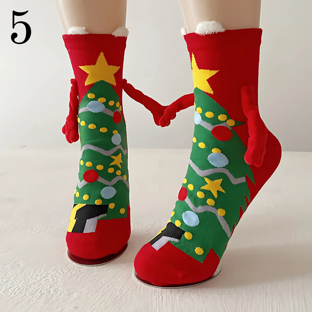 Festive Special! Hand Holding Christmas Socks