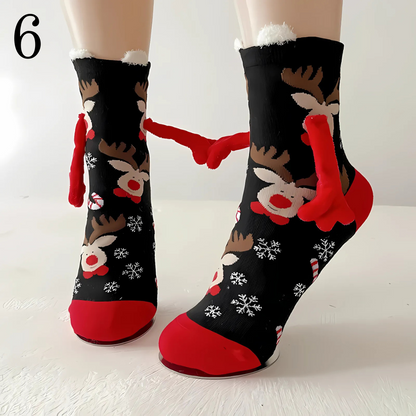 Festive Special! Hand Holding Christmas Socks