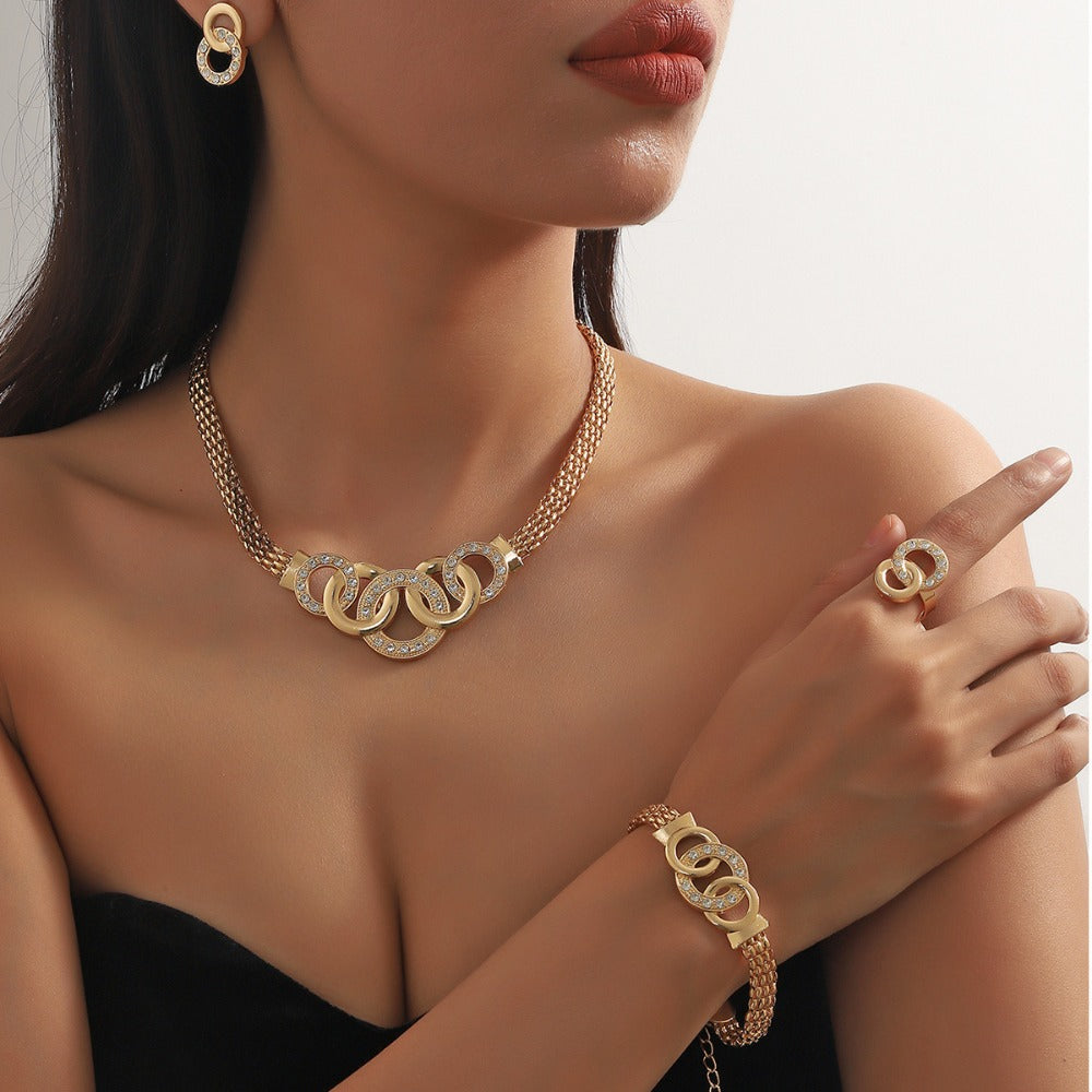 18K Gold Plated Complete Jewelry Set