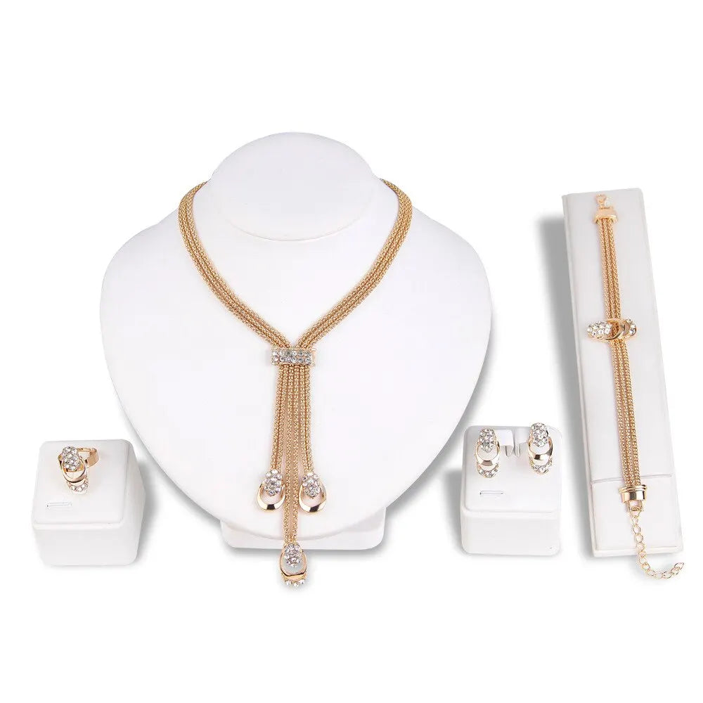 18K Gold Plated Complete Jewelry Set