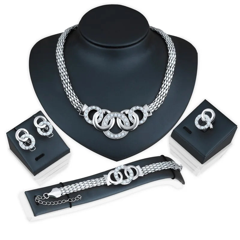 18K Gold Plated Complete Jewelry Set