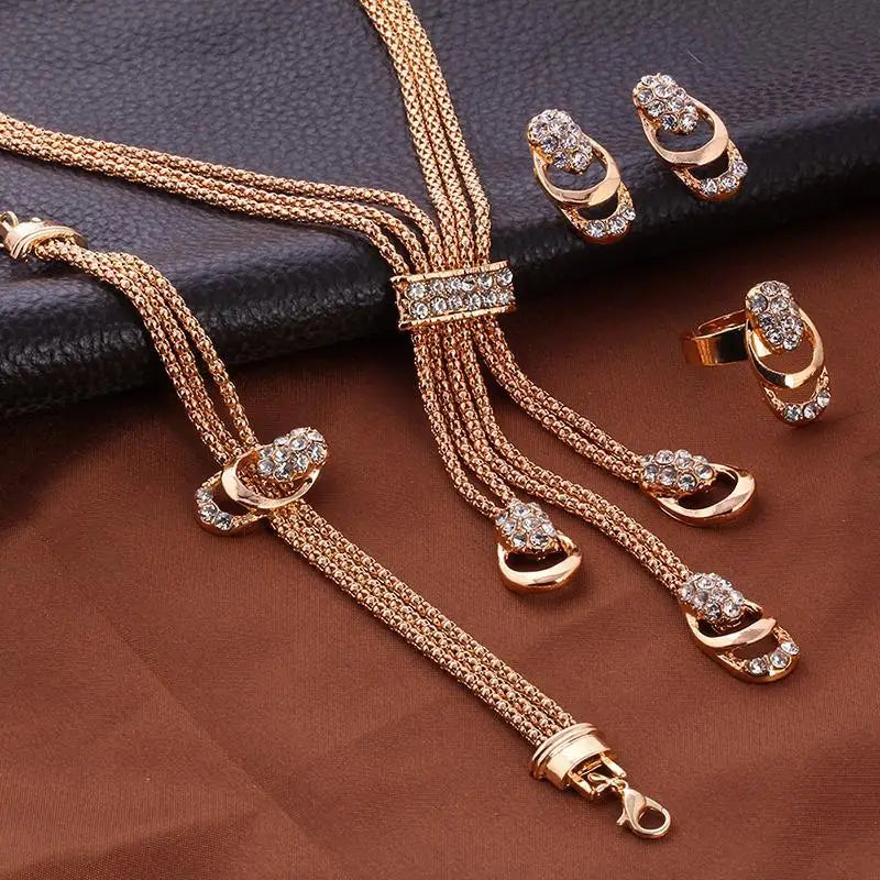 18K Gold Plated Complete Jewelry Set