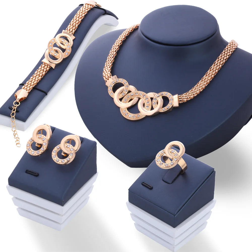 18K Gold Plated Complete Jewelry Set