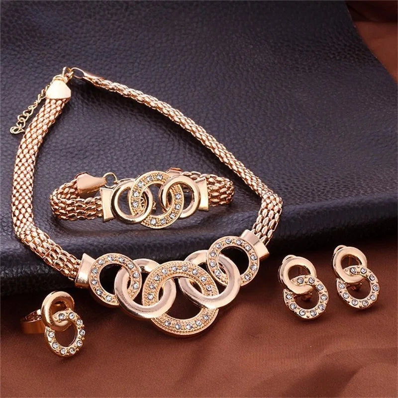 18K Gold Plated Complete Jewelry Set