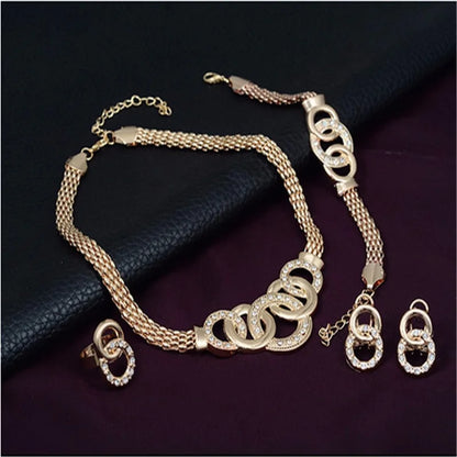 18K Gold Plated Complete Jewelry Set